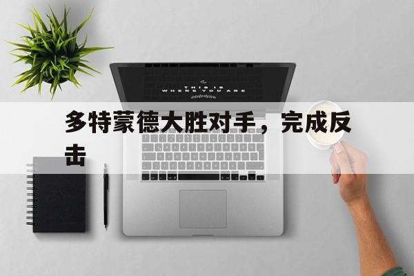 多特蒙德大胜对手，完成反击